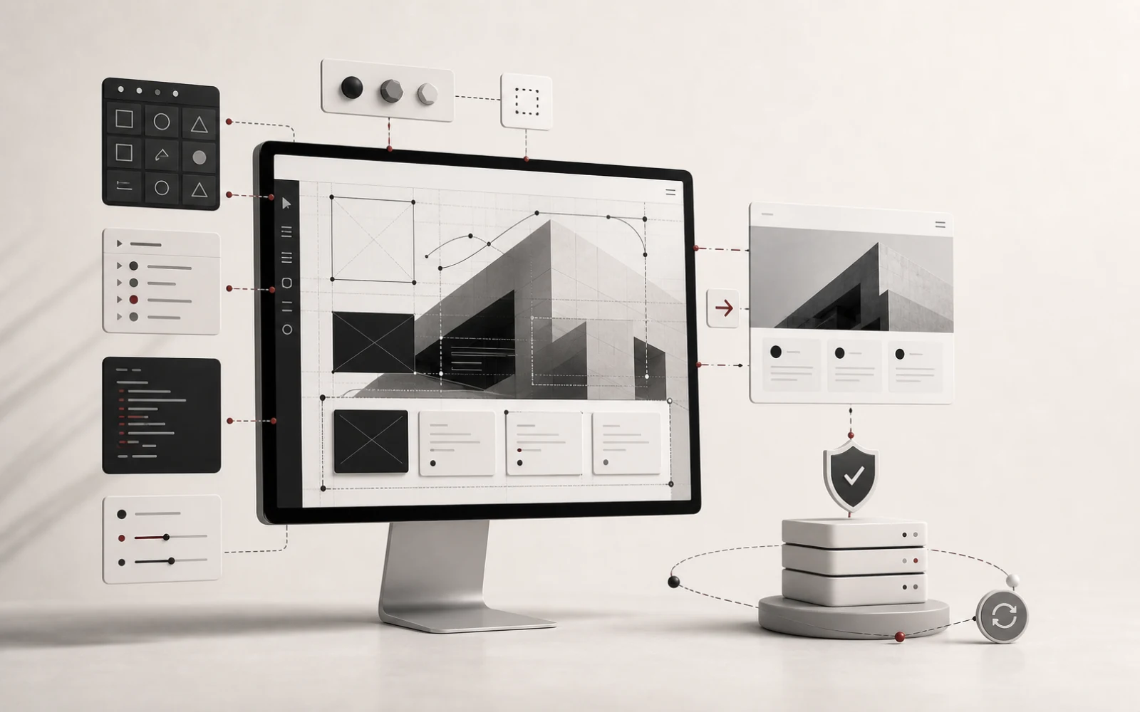 Confronto tra visual development Webflow e sviluppo professionale Evolvee