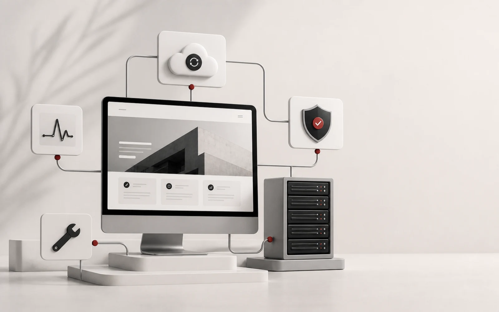 Sito professionale Evolvee collegato a hosting e SSL inclusi nel canone